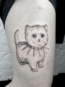 tatuaż kot gdańsk cat tattoo